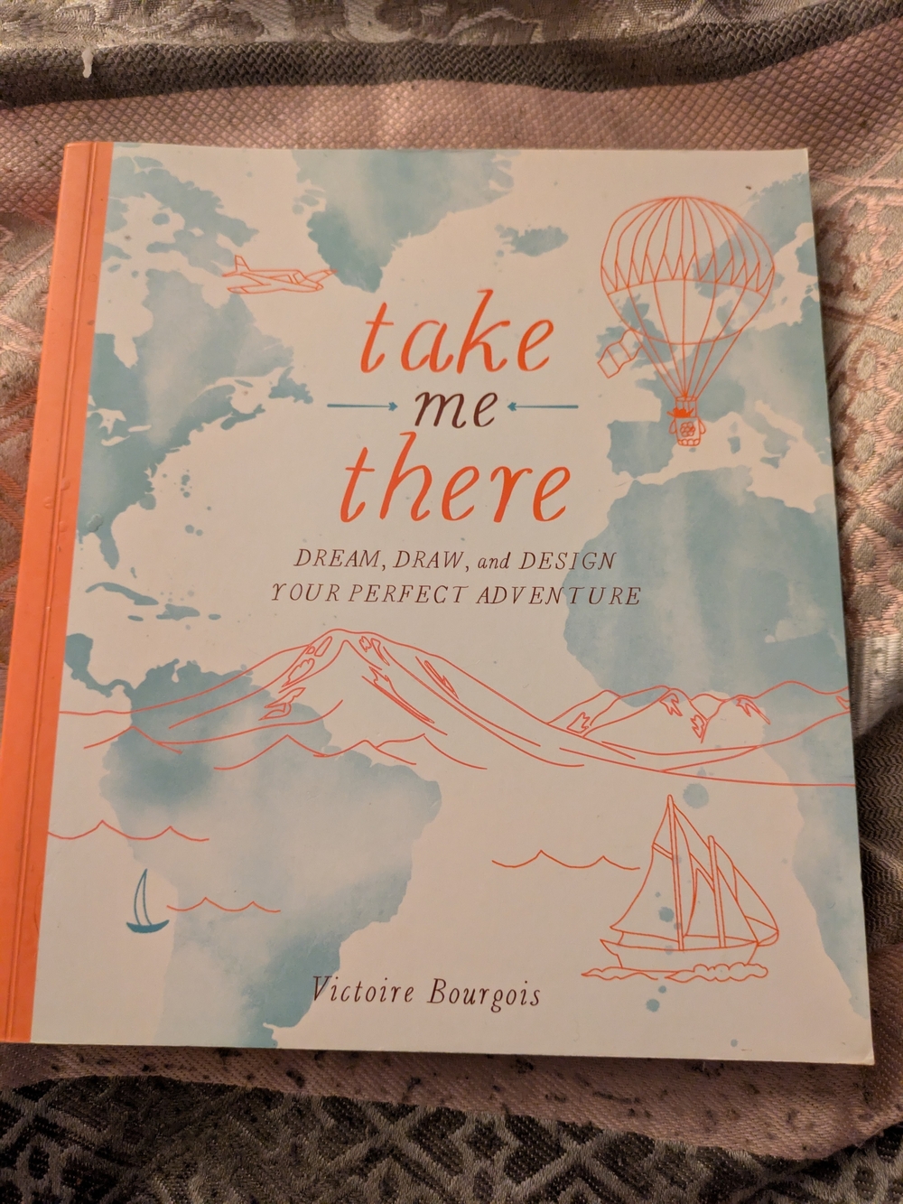 Take Me There Dream Journal - Blue and Coral Cover